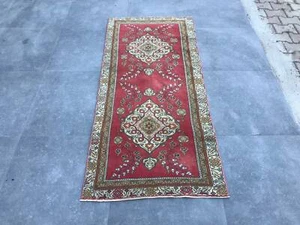 Turkish Antique rug Bohemian Area rug Oushak rug Vintage Rug Handmade Wool rug - Picture 1 of 12