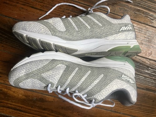 Avia VERSA Women’s Gray Lace Up Athletic Comfortable Sneakers US 8 Shoes