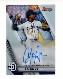 2019 Bowmans Best CJ ABRAMS *BEST of 2019 REFRACTOR ROOKIE AUTO* on card - Picture 1 of 3