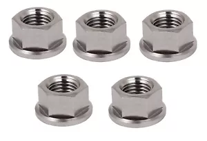 5 PACK TITANIUM FLANGE HEX NUT M6 X 1.0 THREAD PITCH GRADE 5 6AL-4V - Bild 1 von 2