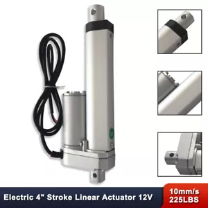 Linear Actuator 4" Inch Heavy Duty Stroke 225 Pound Max Lift Output 12 Volt DC - Picture 1 of 6
