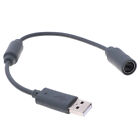 Wired controller USB breakaway adapter cable cord for xbox 360 Gray .ca SC