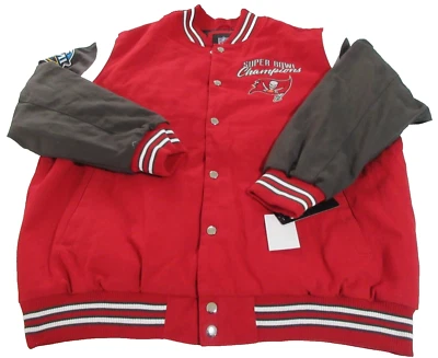 Team Apparel Men's NFL Tampa Bay Buccaneers Super Bowl Champions Red Jacket 3XL - Image 1 of 3