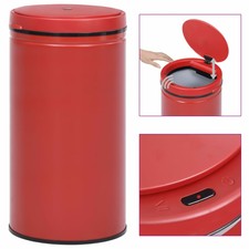 Pattumiera Automatica con Sensore 60L Acciaio al Carbonio Rosso Y8X0