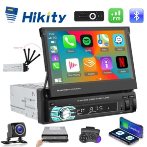 Android 15 7" Autoradio 1Din MP5 GPS Navi Carplay BT WIFI USB FM AUX-in + Kamera - Bild 1 von 19