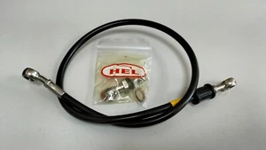 Hel black steel braided brake line will fit the Hayabusa 08-20 B King - Bild 1 von 5