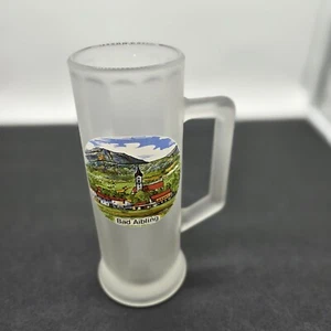 Vintage Bavaria Bad Aibling Tall Frosted Beer Mug 6.5" Tall - 12 fl. oz. - Picture 1 of 7