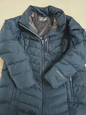 Abrigo de lona para mujer Eddie Bauer Sun Valley talla 2X azul marino Foto 1 de 4