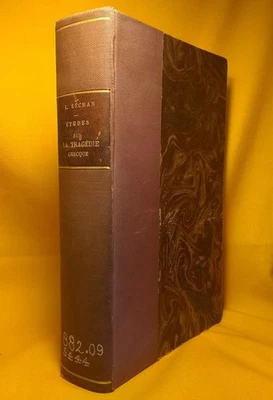 Etudes sur la Tragedie Grecque, Louis Sechan, 1926 HC, French Text, ex-library - Image 1 of 4