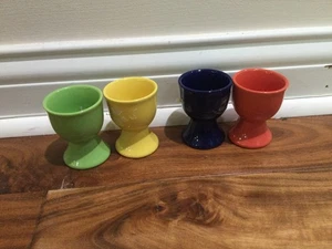 4er Set Porzellan/Keramik weich/hartgekocht Eierbecher verschiedene Farben SABA - Bild 1 von 4