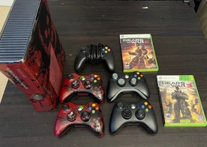 Consola Xbox 360 Gears of War Edición Limitada PROBADA CON 6 Mandos + Ambos Juegos - Imagen 1 de 20