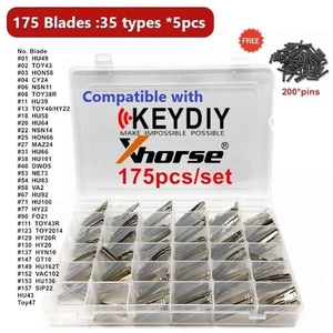 175pcs Car key Blank suitable for Keydiy XHorse Remote Key Blades with 200pins - Picture 1 of 8