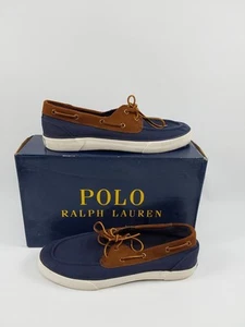 Polo Ralph Lauren "Rylander "Navy Blue Boat Shoe Men's Shoes 11D - Picture 1 of 9