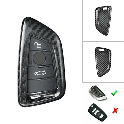 For BMW X1 X5 X6 F48 F15 F16 X-Series Carbon Fiber Remote Key Shell Cover Set - Image 1 of 4
