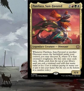 Pantlaza, Sun-Favored DINOSAUR Commander Deck Magic Ready-to-Play Jurassic Park - Picture 1 of 12