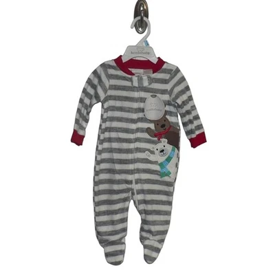 Jersey Koala Bebé Manga Larga Rayas Polar Reno y Patas de Oso 3-6M $18 Foto 1 de 4