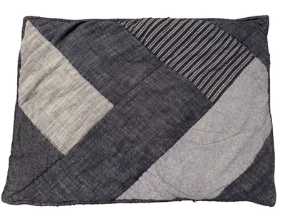 1 almohada acolchada Pottery Barn Teen Denim X estándar azul marino algodón Foto 1 de 4