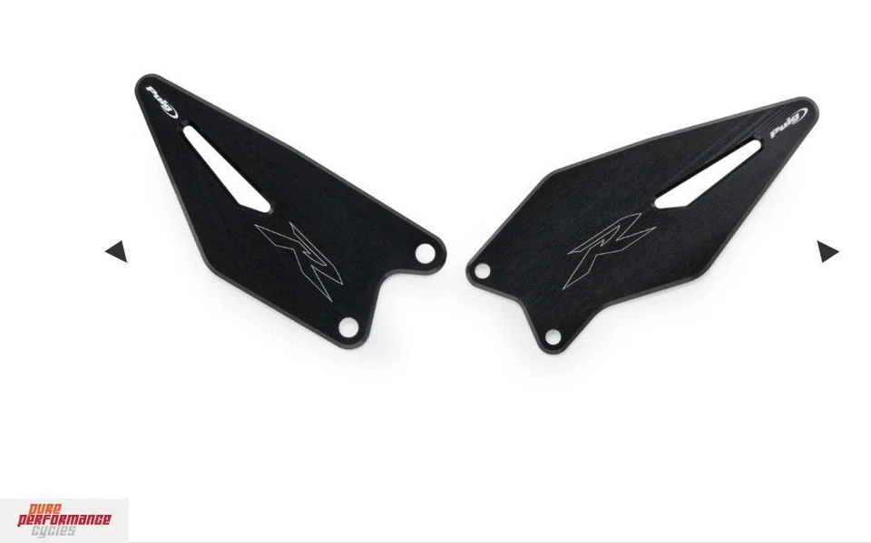 Protetores de calcanhar de alumínio Puig 2024-2026 Kawasaki Ninja ZX-6R - Preto anodizado 22008N - Imagem 1 de 1