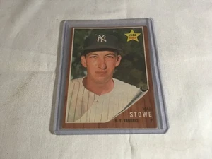 1962 Topps Baseball Hal Stowe #291 Ex+ - Picture 1 of 2