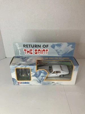 CORGI 57404 RETURN OF THE SAINT WHITE JAGUAR XJS DIECAST MODEL CAR + FIGURE - Image 1 of 4
