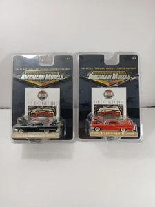 2000s ERTL AMERICAN MUSCLE CHRYSLER 300C 1957 BLACK AND ORANGE LIMITED EDITION - Picture 1 of 8