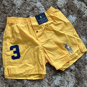 Nuevo con etiquetas Polo Ralph Lauren Hombres Boxer Amarillo Pantalones Cortos M 3 De Colección - Imagen 1 de 4