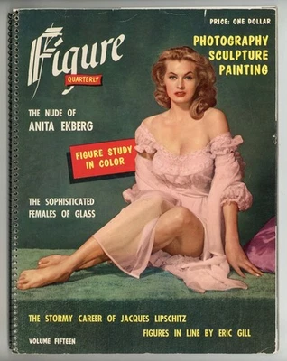 Figure Quarterly 1956 Anita Ekberg 70p Jones Publishing Co Pinup Magazine M37926 - Image 1 of 2