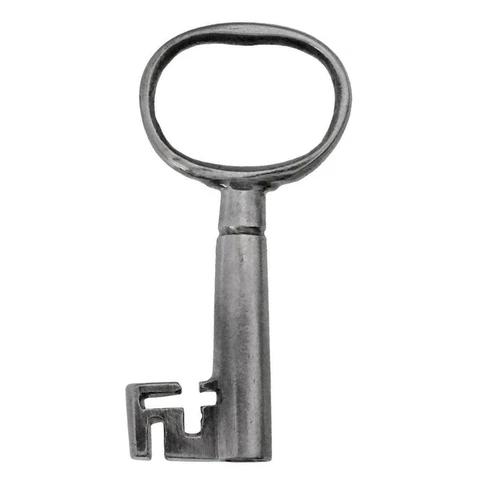 Antique Key - 19th Century Iron Key with CROSS FORM Ward 1¾" Small - ref.k768 Cover