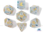 Knight Artorias | White, Translucent and Blue Speckled Acrylic Dice Set (7) |