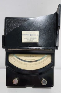 Vintage General Electric Ammeter 8AP9AAH14 Type AP-9 AC Amperes (Broken Cover) - Picture 1 of 5