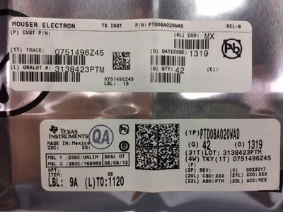 PTD08A020WAD POWER TRENDS DIGITAL POWERTRAIN MODULE ROHS 1 UNIT - Image 1 of 2