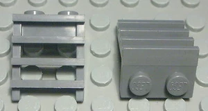 Lego Eisenbahn Waggon Treppe Leiter new Dunkelgrau 2 Stück (791) - Picture 1 of 1