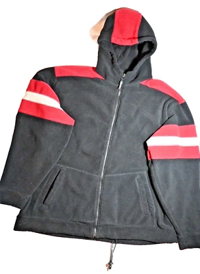 Route 66 Men's Fleece Hoodie/Jacket, XL, Hooded, Black, White & Red - Image 1 of 3