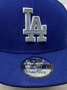 Los Angeles Dodgers Hat Cap Strap Back Blue White MLB Baseball Mens - Picture 1 of 9