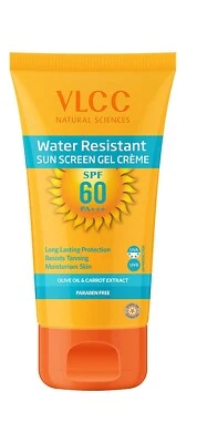 VLCC Water Resistant Sunscreen Gel Creme, SPF 60, 100gm- - Image 1 of 3