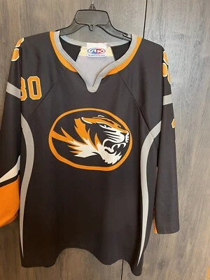 Vintage Missouri Tigers NCAA Hockey Jersey #30 Adult 3Xl Black - Image 1 of 4