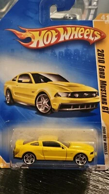 Hot Wheels 2009 New Models Yellow 2010 Ford Mustang GT Car 041/190 SEALED - Image 1 of 4