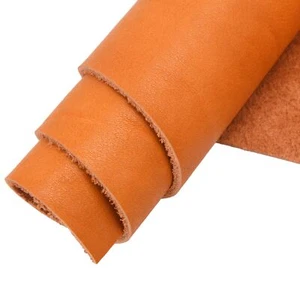 Cuero de vaca artesanías de cuero marrón negro con textura natural en 5/6 OZ - Imagen 1 de 45