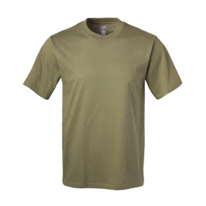 Soffe Men's Dri Performance T-Shirt 100% Cotton - Tan499 Moisture Management 905 - Picture 1 of 3