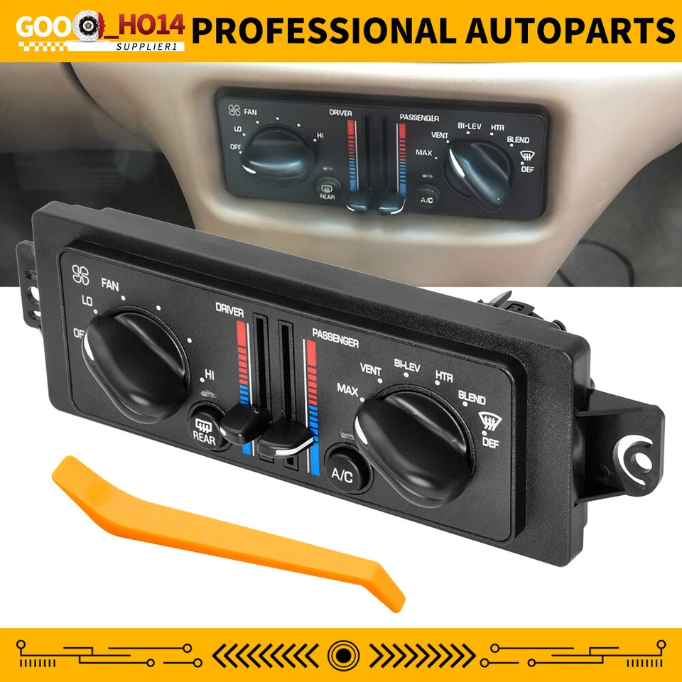 Unidad de control de clima doble aire acondicionado calentador Buick Century 1999-04 10308120 10447470 Foto 1 de 4