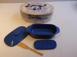 Petite Maison Goat Cheese Baker, Blue, Stoneware - Picture 1 of 7