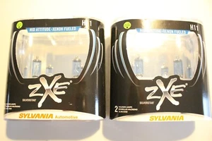 Sylvania Silverstar ZXE BLACK H11 Headlight 2 Sets 4 Bulbs Total OPEN BOX 3/3 - Picture 1 of 8