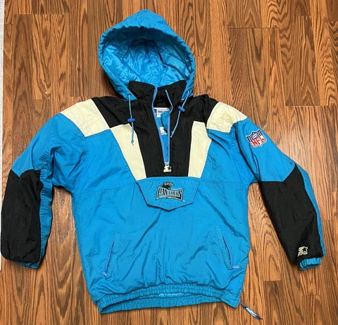 vintage carolina panthers Starter Puffer Jacket, Size XL Cover