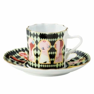 Sango Toki Disney Alice Art Collection Demitas Cup & Saucer Keyhole 3236-01 - Picture 1 of 4
