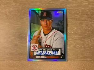 2021 Topps Chrom Platinum Anniversary Shea Hillenbrand Refraktor Auto 52/199 SP - Bild 1 von 2