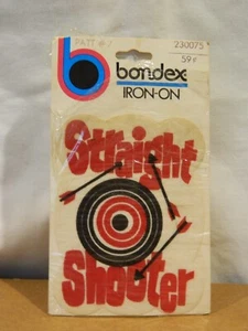 Vintage Bondex Aufbügeln Aufnäher - gerader Shooter 230075 - Bild 1 von 2
