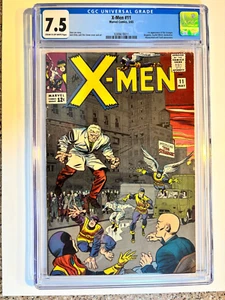 X-Men #11 CGC 7.5 1965 Magneto, Scarlet Witch, Quicksilver, Mastermind, Toad app - Picture 1 of 3