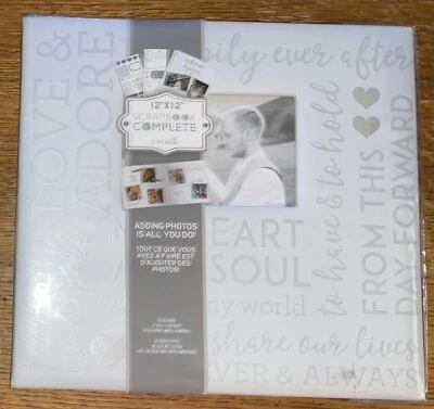 RARE Tapestry CR Gibson Complete Scrapbook Album 12x12 Wedding Pre-designed Pgs - Image 1 of 4