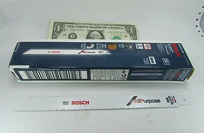 25 Bosch 9" RAP9V Reciprocating Saw Blade 10/14 Bi-Metal Wood Metal RAP9V-25B - Image 1 of 4