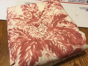 Pottery Barn Thea Print Cotton Lined Linen/Cotton Curtain red Multi 50x96NWOT - Picture 1 of 3